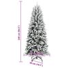 vidaXL Artificial Christmas Tree with 300 LEDs with Stand White 240 cm