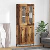 vidaXL Highboard 2 pcs Old Wood Engineered Wood