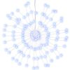 vidaXL Christmas Starburst Lights 140 LEDs 8 pcs Cold White 17 cm
