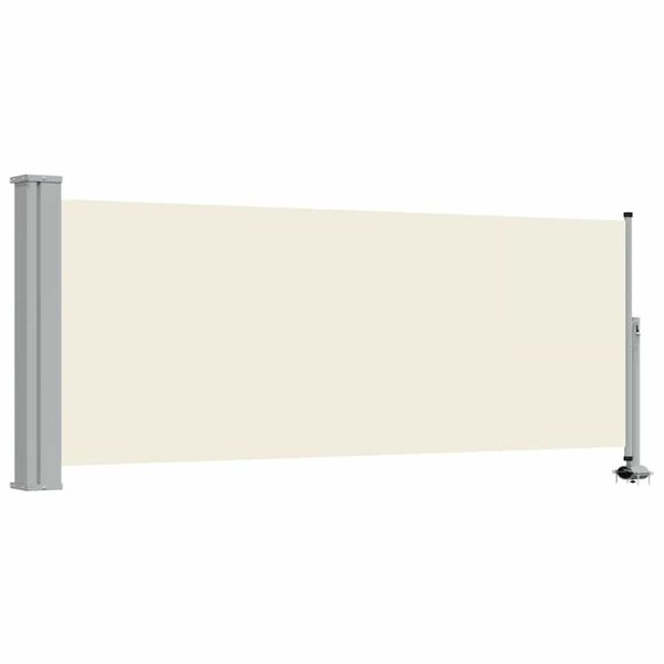 vidaXL Patio Retractable Side Awning 100 x 300 cm Cream