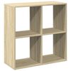 vidaXL Room Divider Bookcase Sonoma Oak 69,5x29x69,5 cm Engineered Wood