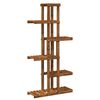 vidaXL Plant Stand Natural 68 x 23.5 x 140 cm Solid Acacia Wood