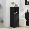 vidaXL Bathroom Cabinet Black 30 x 35 x 95 cm Engineered wood & Metal