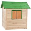 vidaXL Kids Play House Fir Wood Green