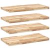 vidaXL Floating Shelves 4 pcs 60x40x4 cm Untreated Solid Wood Acacia