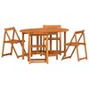 vidaXL 5 pcs Brown Solid Acacia Wood