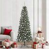 vidaXL Artificial Christmas Tree with 300 LEDs with Stand Green 210 cm