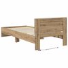 vidaXL Bed Frame Artisan Oak 90 x 190 cm Engineered Wood