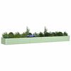 vidaXL Planter Pastel Green 580 x 100 x 45 cm Galvanised Steel