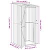 vidaXL Garden Sheds Anthracite 103 x 86 x 200 cm Metal