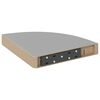 vidaXL Floating Corner Shelves 4 pcs Grey 25x25x3.8 cm MDF