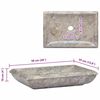 vidaXL Sink Grey 50x35x10 cm Marble