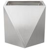 vidaXL Planter Silver 30 x 30 x 30 cm Stainless Steel