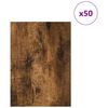 vidaXL Decor Panels 50 pcs Smoked Oak 15 x 21 x 0.27 cm