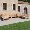 vidaXL 8 Piece Garden Lounge Set Solid Wood Pine
