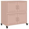 vidaXL Sideboard Pink 68x39x72 cm Steel