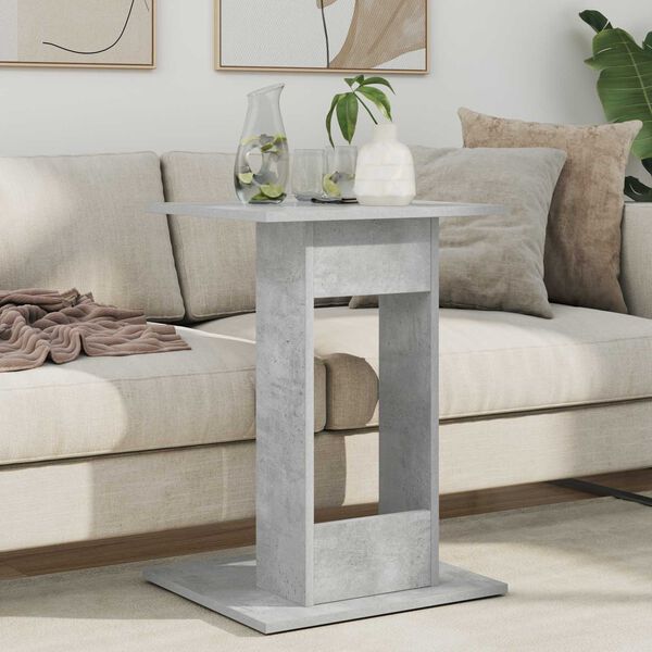 vidaXL Side Table Concrete Grey 45 x 40 x 62.5 cm Engineered Wood