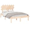 vidaXL Bed Frame without Mattress 135x190 cm Double Solid Wood