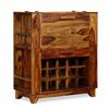 vidaXL Bar Cabinet Solid Acacia Wood 85x40x95 cm