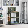 vidaXL Tool Trolley Olive green 65 x 35 x 111 cm Cold-rolded steel