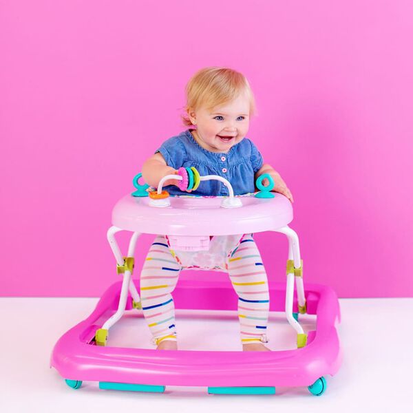 Bright Starts Baby Walker Walk-A-Bout Floral Friends