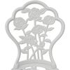 vidaXL Bistro Chairs 2 pcs Cast Aluminium White