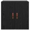 vidaXL Wall Cabinet Black oak 60 x 31 x 60 cm Engineered wood