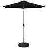 vidaXL Garden Parasol with LED Lights and Base 2.3 x 2.3 m Polyester