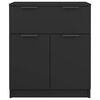 vidaXL Sideboard Black 60x30x70 cm Engineered Wood