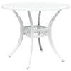 vidaXL Garden Dining Set 5 pcs White Aluminium