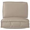 vidaXL Pallet Cushion Set 2 pcs Taupe Oxford Fabric