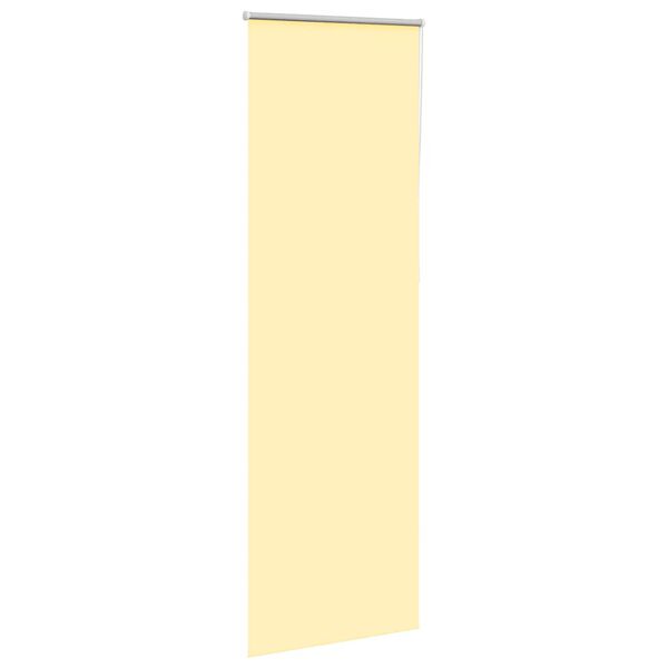 vidaXL Roller Blind Blackout Yellow 70x210 cm Fabric Width 65.7 cm Polyester