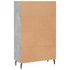 vidaXL Highboard Concrete Grey 69.5x31x115 cm Engineered Wood