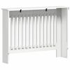 vidaXL Radiator Cover High Gloss White 112 x 19 x 81.5 cm