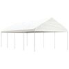 vidaXL Gazebo with Roof White 8.92x4.08x3.22 m Polyethylene