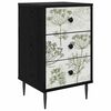 vidaXL Bedside Cabinet GOTHA Black Oak 36 x 33 x 61 cm Engineered Wood