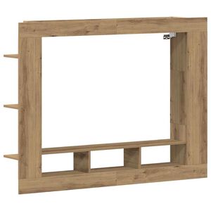 vidaXL TV Cabinet Artisan oak 152 x 22 x 113 cm Engineered wood