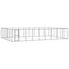 vidaXL Outdoor Dog Kennel Steel 65.34 m&sup2;