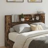 vidaXL Headboard Smoked Oak 160 x 16.5 x 103.5 cm Engineered Wood