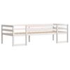 vidaXL Kids' Bed Frame without Mattress White 90x200 cm Solid Wood Pine