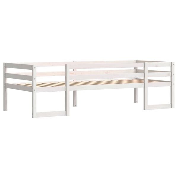 vidaXL Kids' Bed Frame without Mattress White 90x200 cm Solid Wood Pine