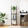vidaXL Bookshelf Black Oak 40 x 30 x 146 cm Engineered wood