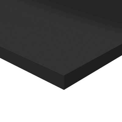 vidaXL Bookshelf Boards 8 pcs High Gloss Black 80x30x1.5 cm Engineered Wood