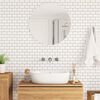 vidaXL Subway Tile 10 pcs White Black 30.5 x 30.5 cm