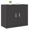 vidaXL Storage Cabinet Black 80 x 40 x 70 cm Steel