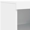 vidaXL Sideboard with LED Lights White 202x37x100 cm