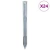 vidaXL Tent Pegs 24 pcs 22 cm &Oslash;20 mm Galvanised Steel