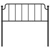 vidaXL Metal Replace Headboard Black 107 cm