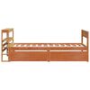 vidaXL Bed Frame without Mattress Wax Brown 90x190 cm Single Solid Wood Pine