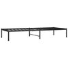 vidaXL Metal Bed Frame without Mattress Black 80x200cm